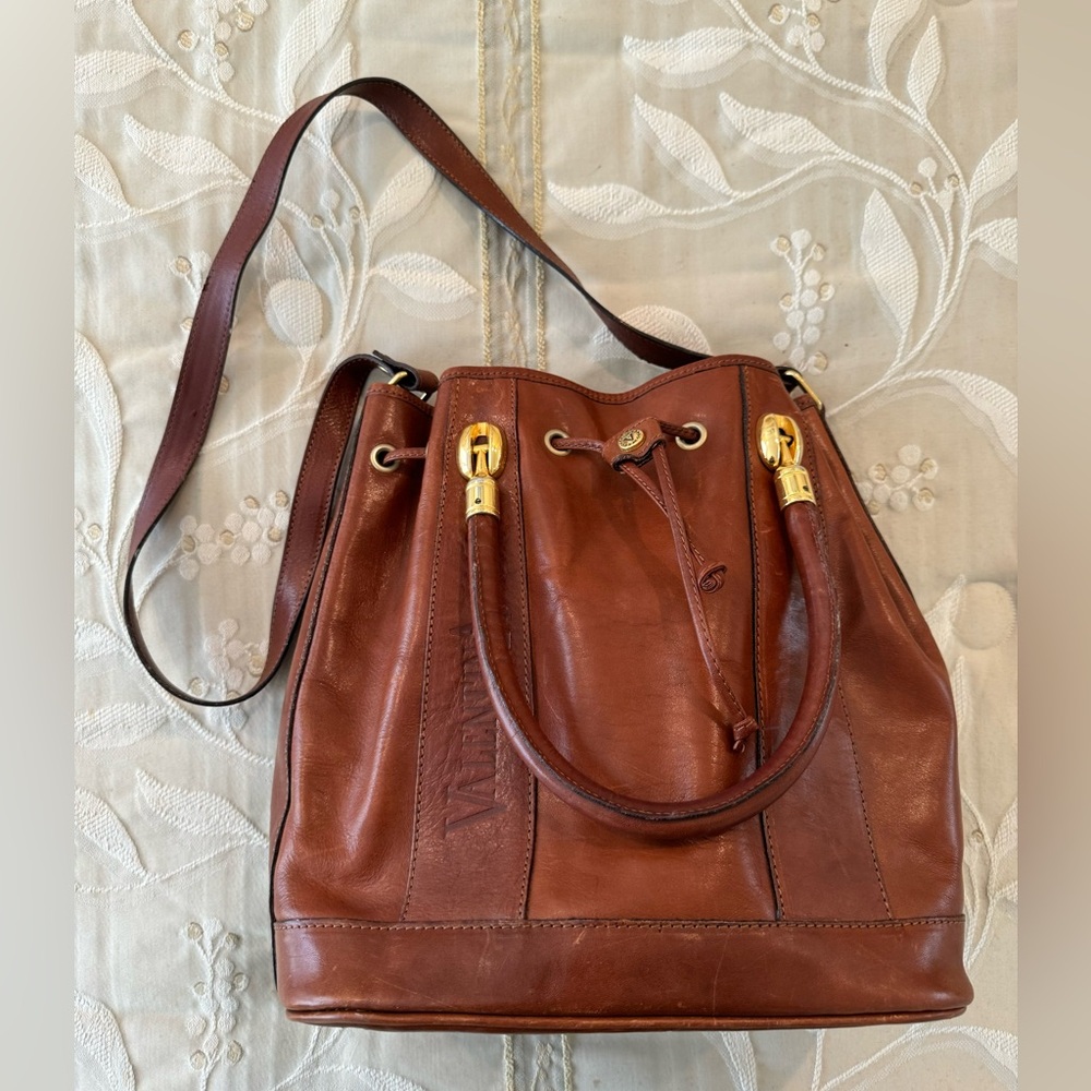 Valentina Leather Bucket Bag